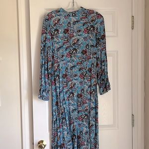LOFT Boquet Mock Neck Midi Dress—Sz 4 (EUC)